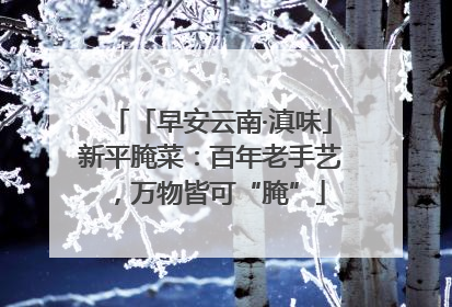 「早安云南·滇味」新平腌菜：百年老手艺，万物皆可“腌”