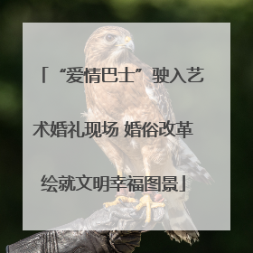 “爱情巴士”驶入艺术婚礼现场 婚俗改革绘就文明幸福图景
