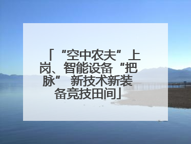 “空中农夫”上岗、智能设备“把脉” 新技术新装备竞技田间