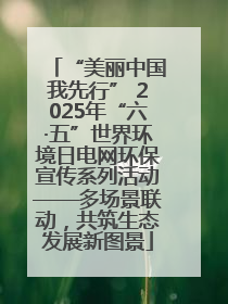 “美丽中国我先行” 2025年“六·五”世界环境日电网环保宣传系列活动——多场景联动，共筑生态发展新图景