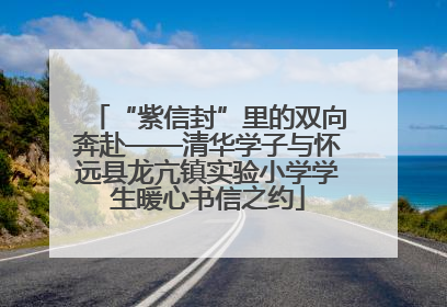 “紫信封”里的双向奔赴——清华学子与怀远县龙亢镇实验小学学生暖心书信之约
