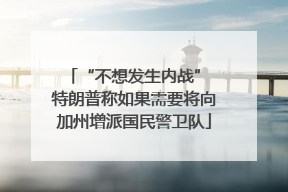 “不想发生内战” 特朗普称如果需要将向加州增派国民警卫队