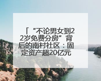 “不论男女到22岁免费分房”背后的南村社区：固定资产超20亿元，投资的影视基地被称为“山村好莱坞”