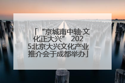 “京城南中轴·文化正大兴” 2025北京大兴文化产业推介会于成都举办