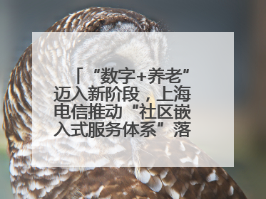 “数字+养老”迈入新阶段，上海电信推动“社区嵌入式服务体系”落地见效