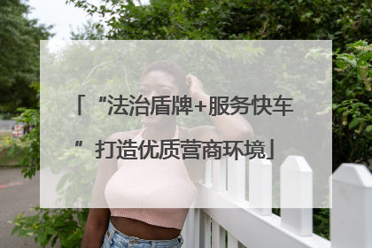 “法治盾牌+服务快车”打造优质营商环境
