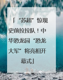 “苏超”惊现史前拉拉队！中华恐龙园“恐龙大军”将亮相开幕式