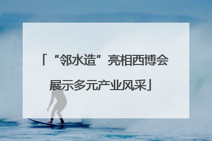 “邻水造”亮相西博会 展示多元产业风采