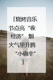烧烤音乐节点亮“夜经济” 烟火气里升腾“小确幸”