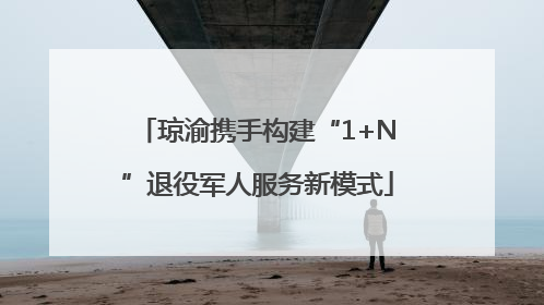 琼渝携手构建“1+N”退役军人服务新模式