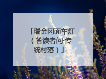 瑞金冈面车灯（答读者问·传统村落）