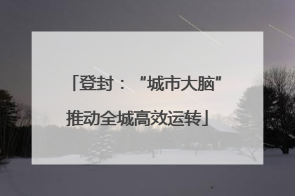 登封：“城市大脑”推动全城高效运转