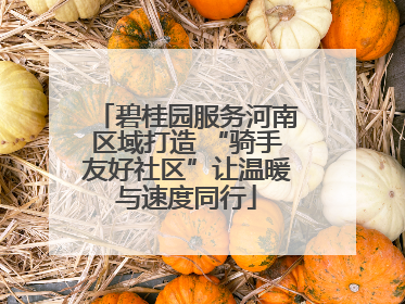 碧桂园服务河南区域打造 “骑手友好社区”让温暖与速度同行