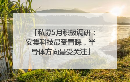 私募5月积极调研：安集科技最受青睐，半导体方向最受关注