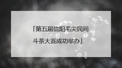 第五届信阳毛尖民间斗茶大赛成功举办