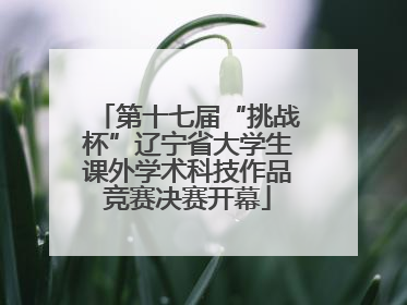 第十七届“挑战杯”辽宁省大学生课外学术科技作品竞赛决赛开幕