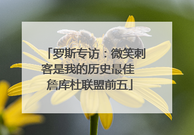 罗斯专访：微笑刺客是我的历史最佳 詹库杜联盟前五