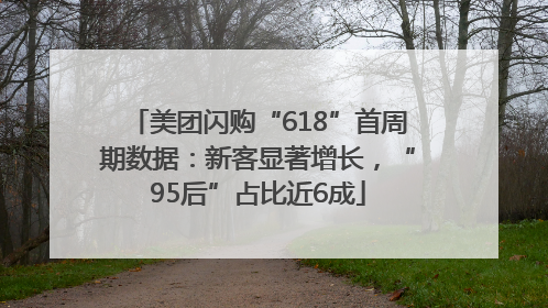 美团闪购“618”首周期数据：新客显著增长，“95后”占比近6成