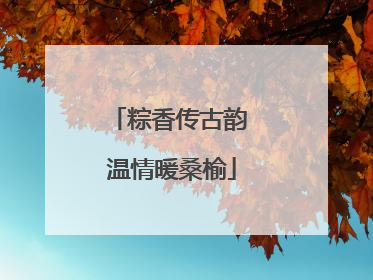 粽香传古韵 温情暖桑榆