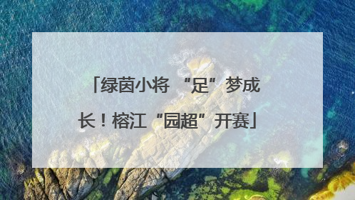 绿茵小将 “足”梦成长！榕江“园超”开赛