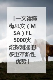 一文读懂梅思安（MSA）FL5000火焰探测器的多重革新性优势