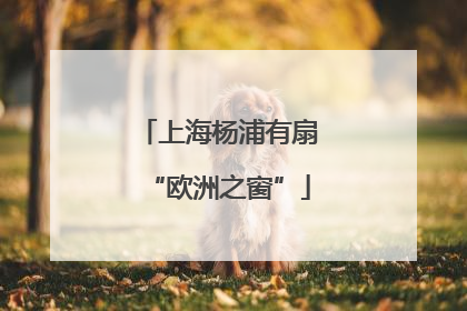 上海杨浦有扇“欧洲之窗”