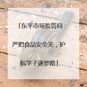 东平市场监管局：严把食品安全关，护航学子逐梦路