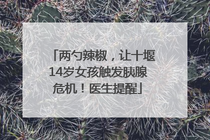 两勺辣椒，让十堰14岁女孩触发胰腺危机！医生提醒