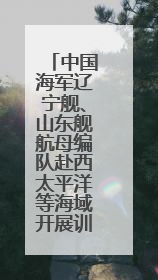 中国海军辽宁舰、山东舰航母编队赴西太平洋等海域开展训练