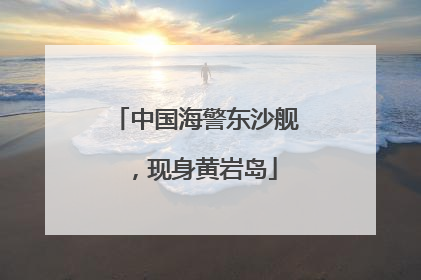 中国海警东沙舰，现身黄岩岛