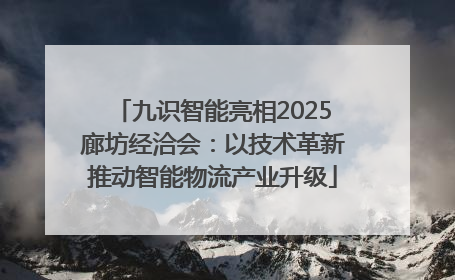 九识智能亮相2025廊坊经洽会：以技术革新推动智能物流产业升级