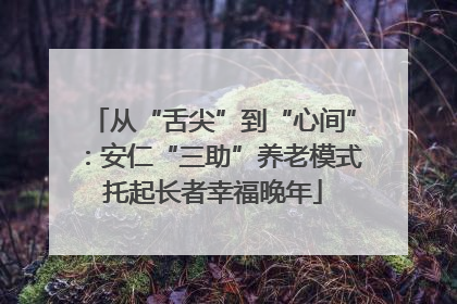 从“舌尖”到“心间”：安仁“三助”养老模式托起长者幸福晚年
