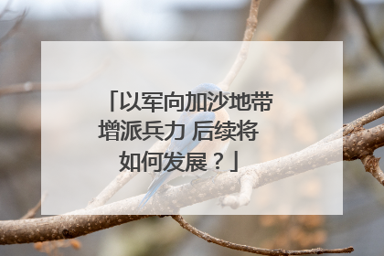 以军向加沙地带增派兵力 后续将如何发展？