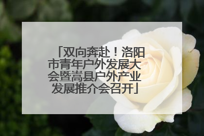 双向奔赴！洛阳市青年户外发展大会暨嵩县户外产业发展推介会召开