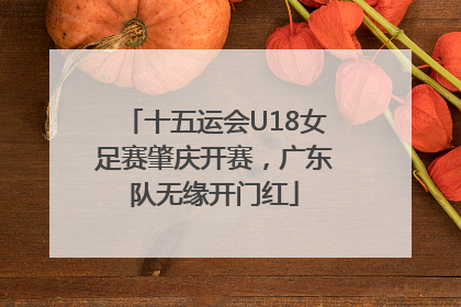 十五运会U18女足赛肇庆开赛，广东队无缘开门红