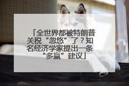 全世界都被特朗普关税“忽悠”了？知名经济学家提出一条“多赢”建议