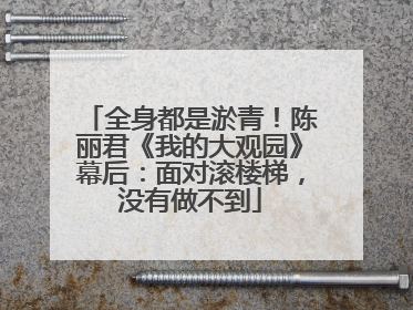 全身都是淤青！陈丽君《我的大观园》幕后：面对滚楼梯，没有做不到