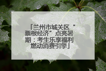 兰州市城关区“票根经济”点亮暑期：考生乐享福利 燃动消费引擎