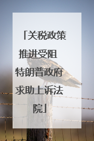关税政策推进受阻 特朗普政府求助上诉法院