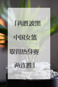 再胜波黑 中国女篮取得热身赛两连胜