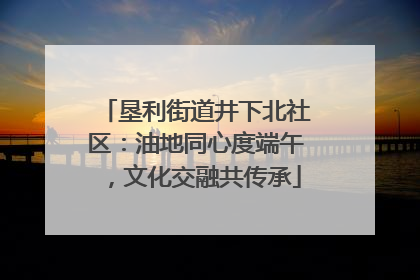 垦利街道井下北社区：油地同心度端午，文化交融共传承
