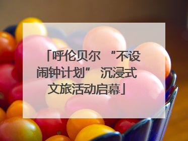 呼伦贝尔 “不设闹钟计划” 沉浸式文旅活动启幕