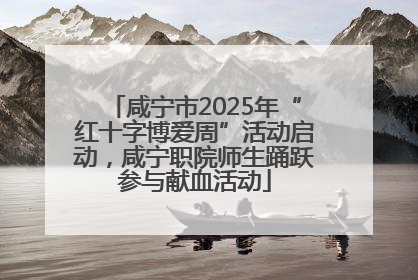 咸宁市2025年“红十字博爱周”活动启动，咸宁职院师生踊跃参与献血活动