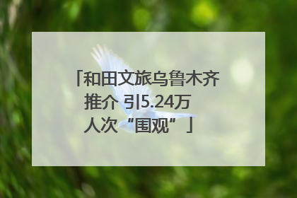 和田文旅乌鲁木齐推介 引5.24万人次“围观”