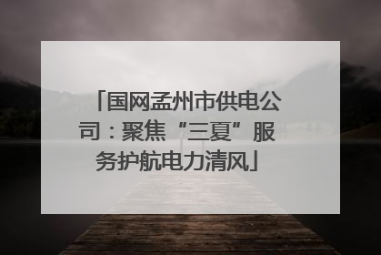 国网孟州市供电公司：聚焦“三夏”服务护航电力清风