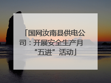 国网汝南县供电公司：开展安全生产月“五进”活动