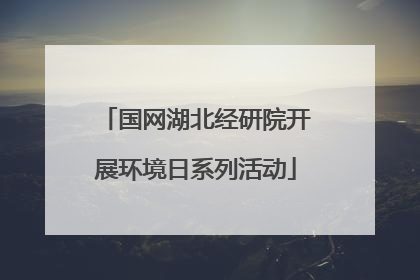 国网湖北经研院开展环境日系列活动