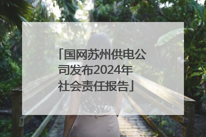 国网苏州供电公司发布2024年社会责任报告