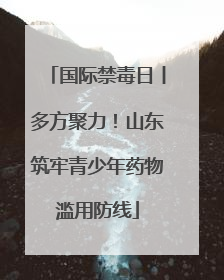 国际禁毒日丨多方聚力！山东筑牢青少年药物滥用防线