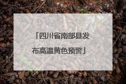 四川省南部县发布高温黄色预警